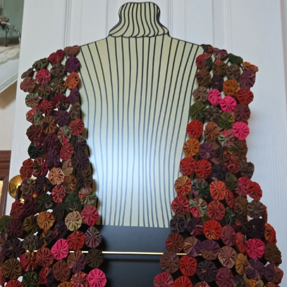 Colorful Floral Patterned Shawl - Picture 1 of 8